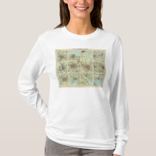 T-shirts Cidades de Inglaterra & de Scotland em uma escala