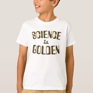 T-shirts ciência-estar-ouro