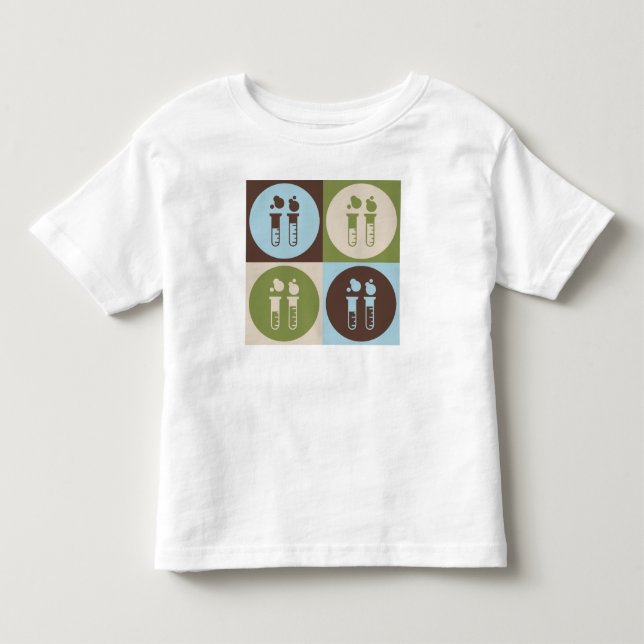 T-shirts Ciência louca do pop art (Frente)