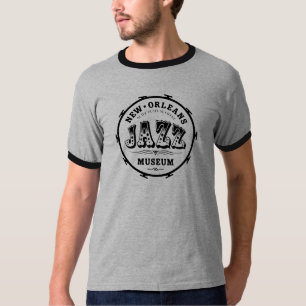 T-shirts Cilindro do museu do jazz de Nova Orleães