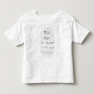 T-shirts Cinco autógrafos genuínos de William Shakespeare