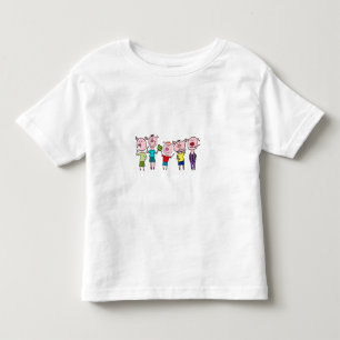 T-shirts Cinco porquinhos