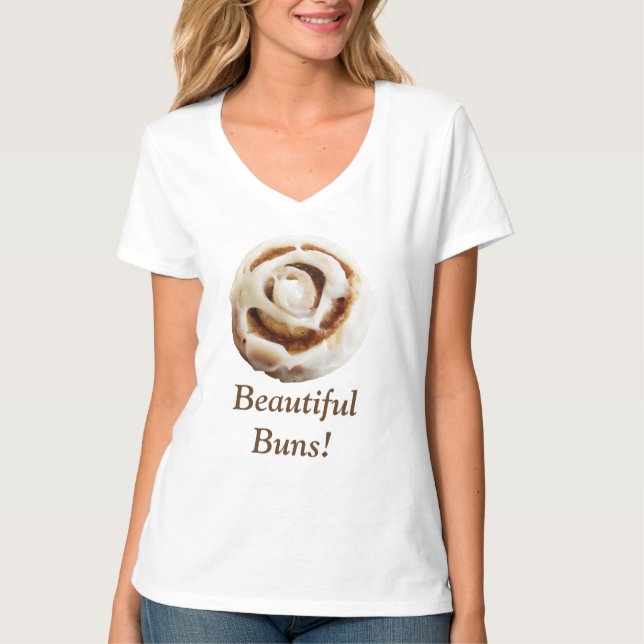 T-shirts Cinnamon Bun com Iching (Frente)
