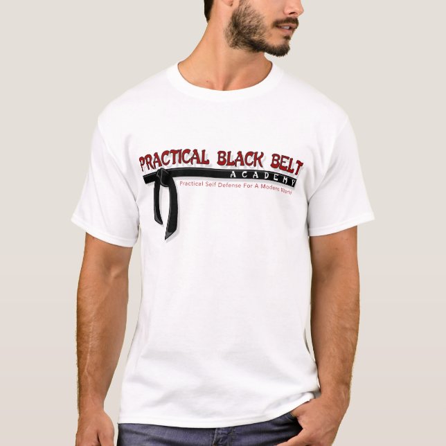 T-shirts Cinturão negro prático (Frente)