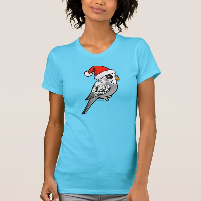 T-shirts Cinza Budget Santa Claus (Frente)