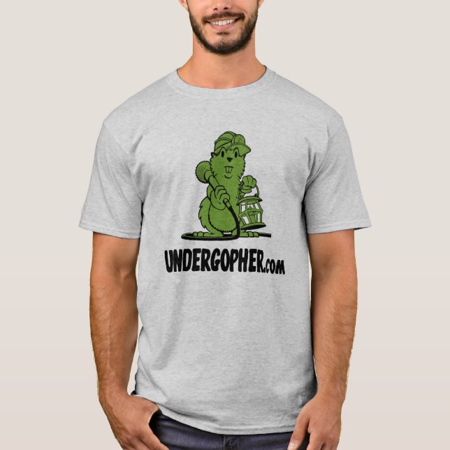T-shirts Cinza de Undergopher (Frente)