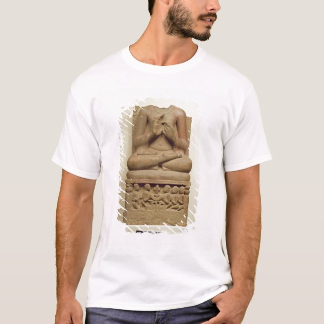 T-shirts Cinzeladura de Buddha na atitude de preaching um s (Frente)