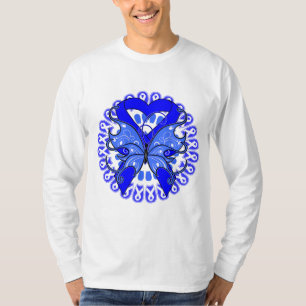 T-shirts Círculo Ankylosing da borboleta de Spondylitis da