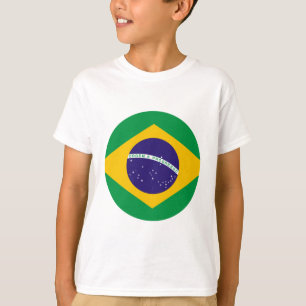 T-shirts Círculo de Bandeira do Brasil O Zazzle MUSEUM