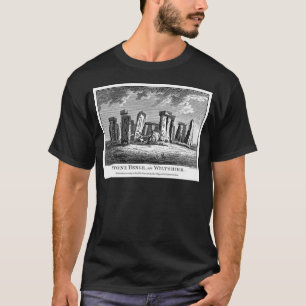T-shirts Círculo de Pedra de Corte Antiquado