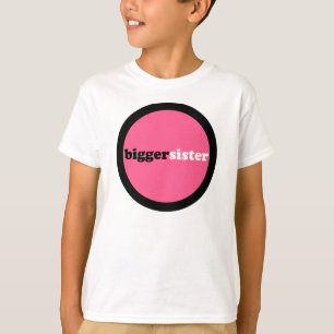 T-shirts Círculo do rosa da irmã mais grande