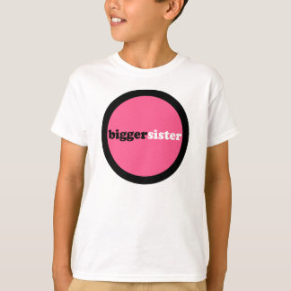 T-shirts Círculo do rosa da irmã mais grande