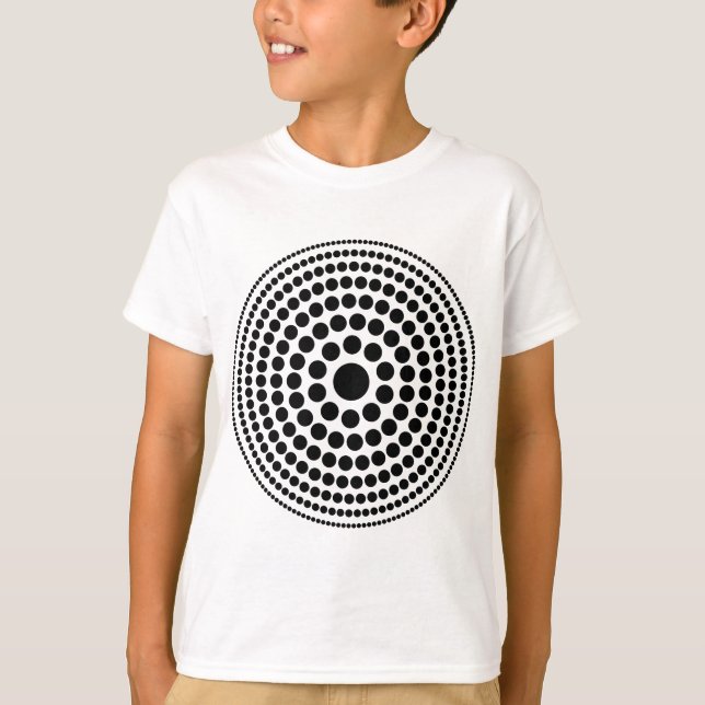 T-shirts Círculo Meio-Tonalidade 01 (Frente)