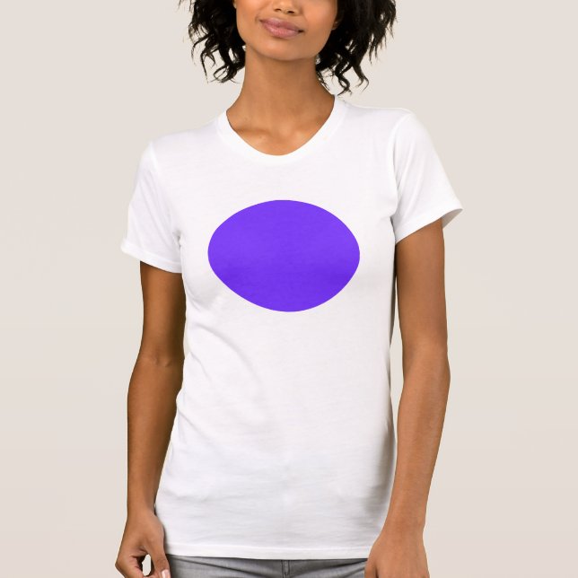 T-shirts Círculo Simples - Azure Profundo (Frente)