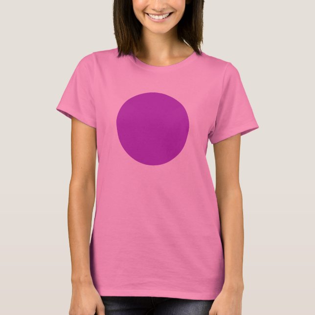 T-shirts Círculo Simples - Roxo Magnético (Frente)