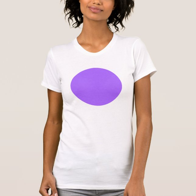 T-shirts Círculo Simples - Violeta Azul (Frente)
