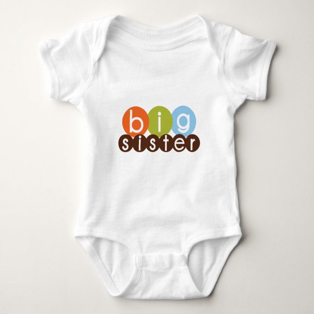 T-shirts círculos do modelo de irmã mais velha (Frente)