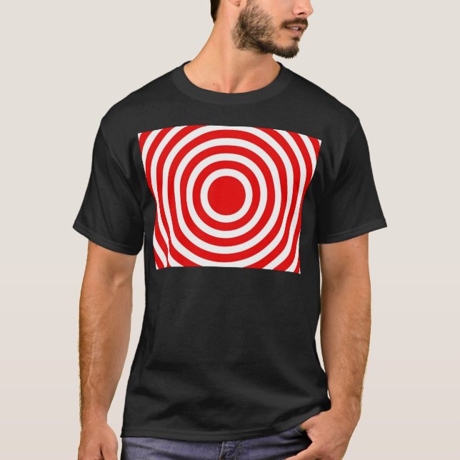 T-shirts Círculos Vermelhos e Brancos (Frente)