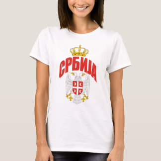 T-shirts Cirílico de Serbia