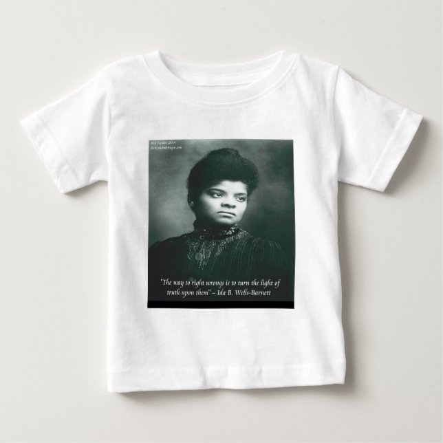 T-shirts Citação de Ida B Wells & Truth (Frente)