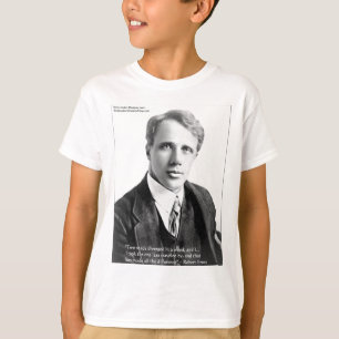 T-shirts Citação de Robert Frost "Estrada Percorrida" em Ca