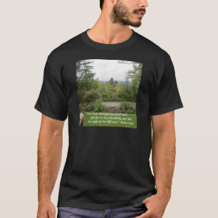 T-shirts Citação de Sabedoria de Robert Frost "Caminho Meno