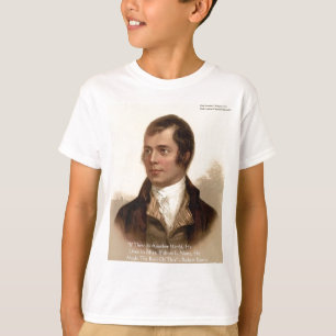 T-shirts Citação Famosa de Robert Burns