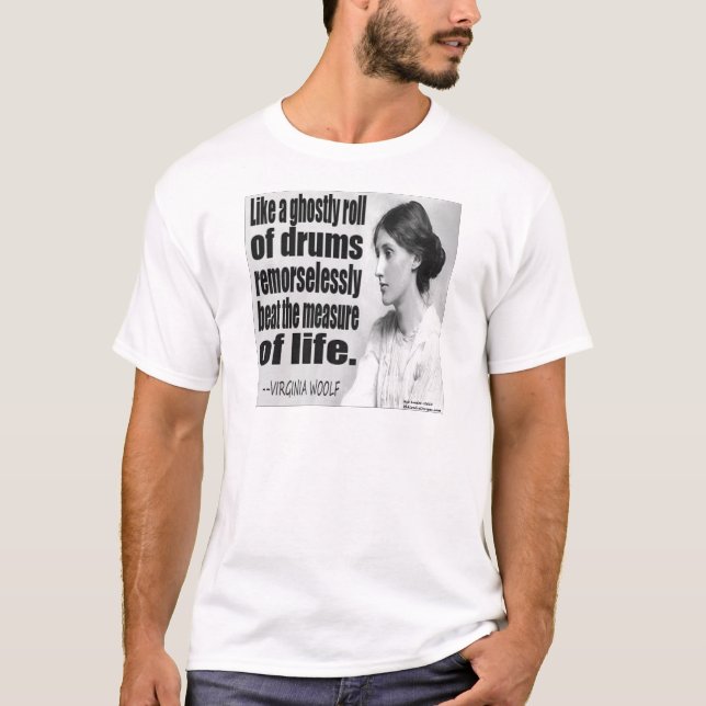 T-shirts Citação Fantasmagórica de Virginia Woolf (Frente)