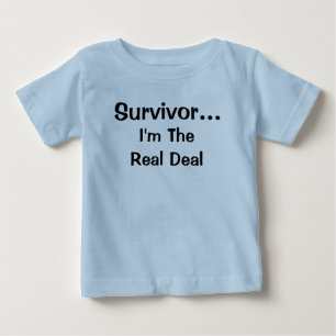 T-shirts Citação Inspiradora de Sobrevivente