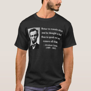 T-shirts Citações 15b de Abraham Lincoln