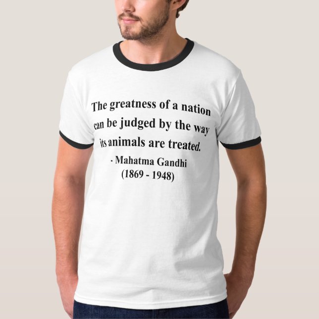 T-shirts Citações 2a de Gandhi (Frente)