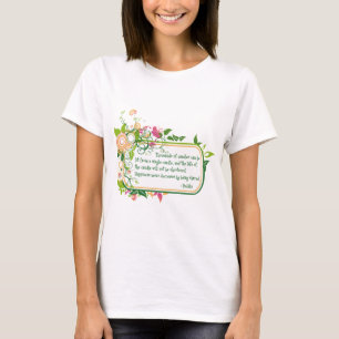 T-shirts Citações da vela de Buddha únicas