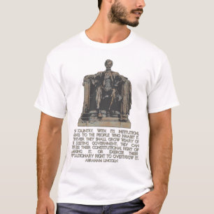 T-shirts Citações de Abraham Lincoln em nosso direito do
