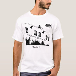 T-shirts Citações de Charles Bukowski (brancas)