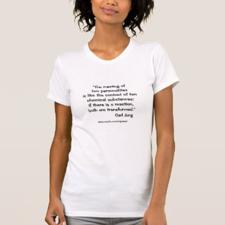 T-shirts Citações de Jung na reunião de duas personalidades