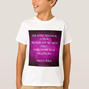 T-shirts Citações de Nikola Tesla - as mesmas freqüênci