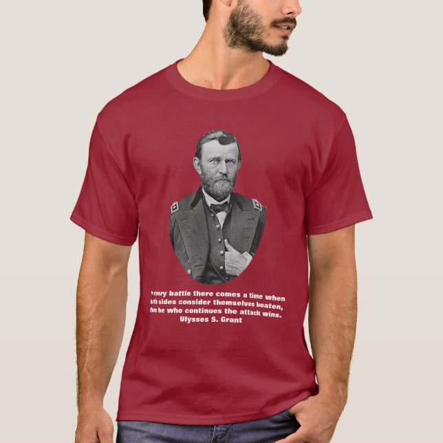 T-shirts Citações de Ulysses S. Grant (Frente)