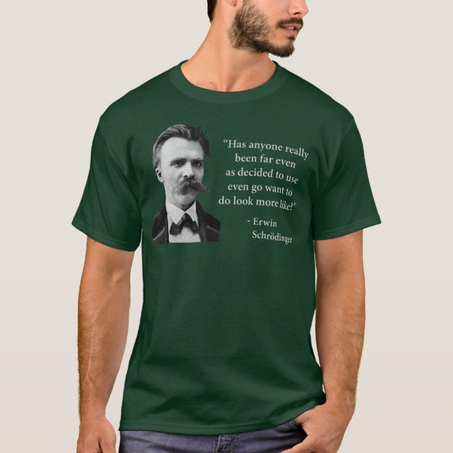 T-shirts Citações do troll de Friedrich Nietzsche (Frente)