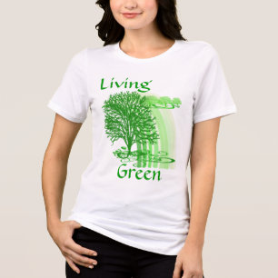 T-shirts Citações Inspiradoras de Vida Verde