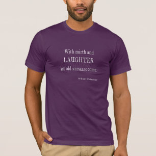 T-shirts Citações velhas de Shakespeare dos enrugamentos