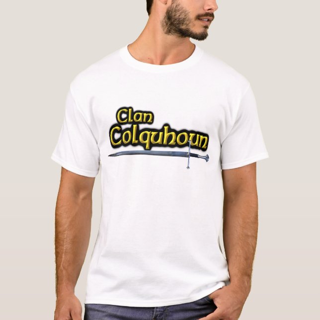 T-shirts Clã Colquhoun Escocês Inspirado (Frente)