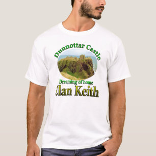 T-shirts Clã Keith que sonha do castelo Home de Dunnottar