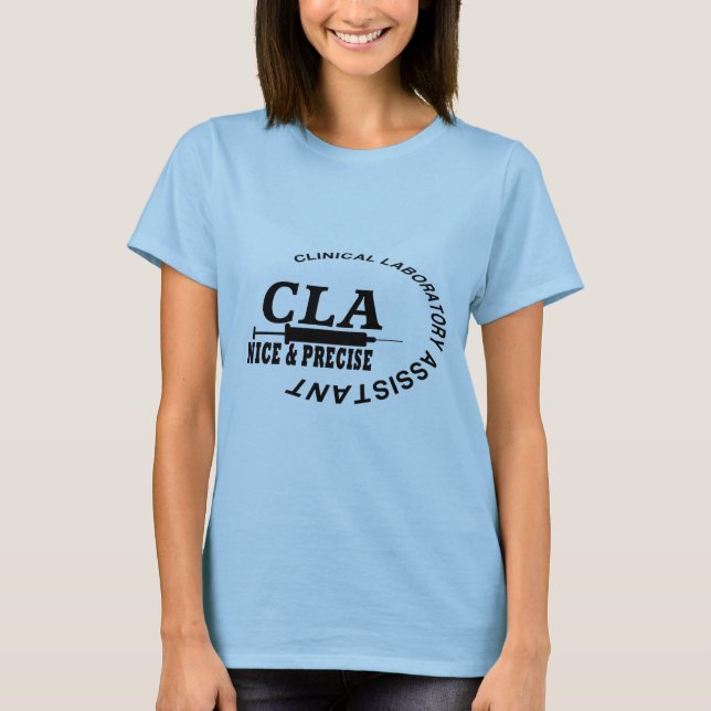 T-SHIRTS CLA SLOGAN - BONITA E PRECISA! LABORATÓRIO (Frente)