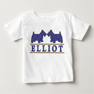 T-shirts Clan Elliot Scottie Dogs Scottish Clan Tartan