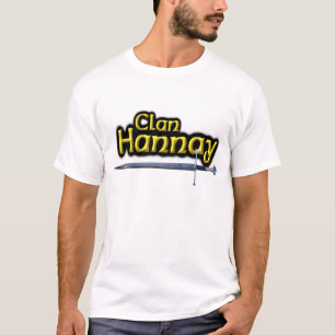 T-shirts Clan Hannay Inspirou Escocês