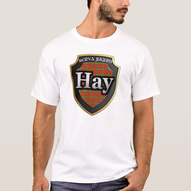 T-shirts Clan Hay Scotland Tartan Dynasty (Frente)