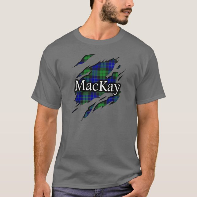 T-shirts Clan MacKay Tartan Spirit Shirt (Frente)