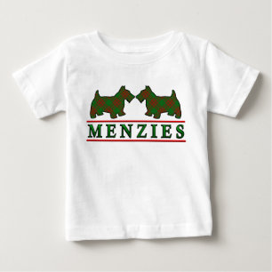 T-shirts Clan Menzies Scottie Dogs Scottish Clan Tartan