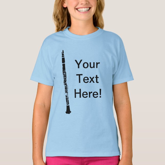 T-shirts Clarinet Personalizado (Frente)
