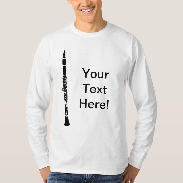 T-shirts Clarinet Personalizado (Frente)